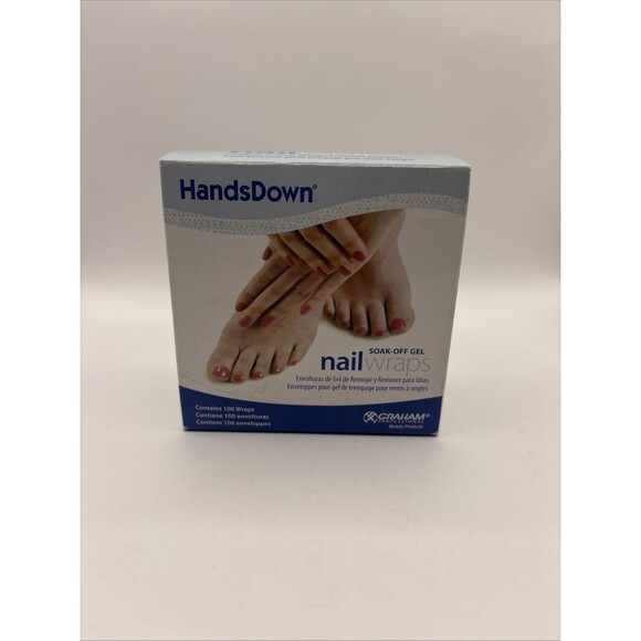Graham HandsDown Soak-off Gel Nail Wraps 100 Count - Polish Manicure Hands Down - Picture 1 of 4